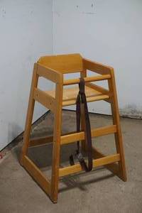 lot 185 image: wooden high chair