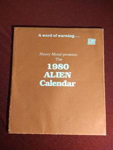 lot 32 image: Vintage 1980 Alien Movie Calendar