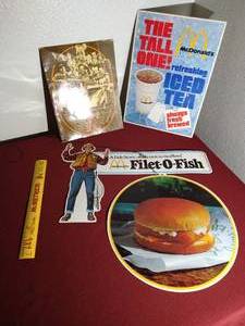 lot 35 image: Vintage McDonalds Lot - Advertising, Etc.