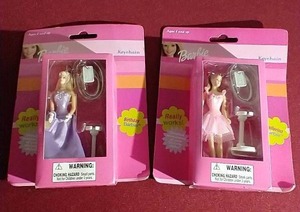 lot 41 image: (2) Barbie Keychains - New