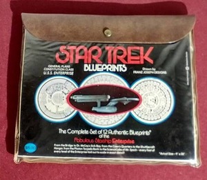 lot 53 image: Vintage Star Trek U.S.S. Enterprise Blueprints Set - Complete