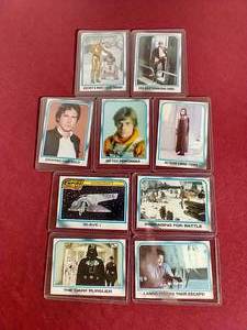 lot 79 image: (9) Vintage Star Wars Empire Strikes Back Cards