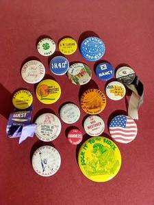 lot 83 image: Vintage Pinback Lot - Political Etc.