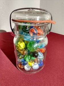 lot 94 image: Jar of Marbles