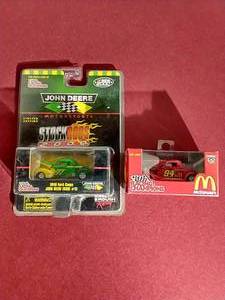 lot 106 image: (2) Die-Cast Racing Cars - McDonalds & John Deere