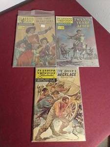 lot 128 image: (3) Classics Illustrated Comics - All Dumas Musketeers Titles
