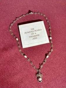 lot 135 image: Vintage Franklin Mint Necklace - Sterling & Pearl