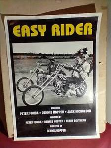 lot 138 image: Vintage 25x35 Easy Rider Poster