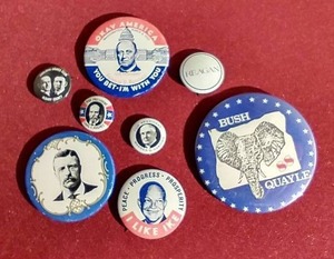 lot 143 image: Political Pinback Button Lot
