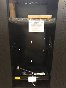 lot 16 image: Husky Heavy Duty Welded 20-Gauge Steel Freestanding Garage Cabinet in Black (36 in. W x 81 in. H x 24 in. D), Has Damage, Review all pictures