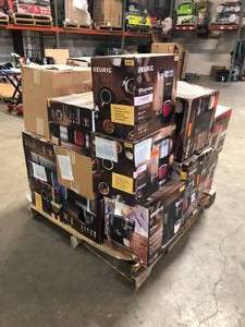 lot 21 image: Pallet of assorted Keurig coffee makers, Expresso machines, various models and conditions  Customer return, Review all pictures