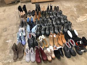 lot 29 image: Mix lot of assorted Shoes, Boots, for men and women, Review all pictures, Customer return