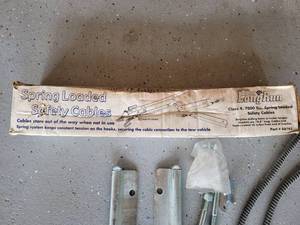 Trailer Safety Cables - LongRun Class 4, 7000 lbs. Spring Loaded Safety Cables. - New in Box