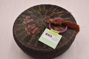 VTG Oriental Basket & Items