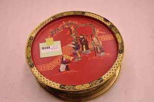 VTG Oriental Doll & Tin & Items