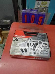 lot 105 image: New Duramax 59 piece tool set. New in box. As shown.