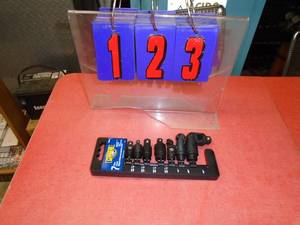 lot 123 image: New Gearhead 7 piece impact swivel adapter set. As shown.