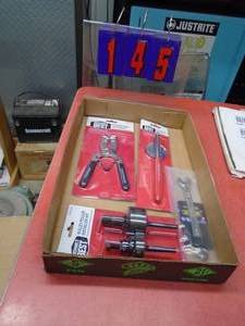 lot 145 image: Flat of tools. As shown.