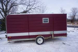 lot 2 image: 2022 Home Made Tow Behind Fish House