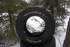 lot 9 image: Set of 4 General Grabber AT Truck Tires
