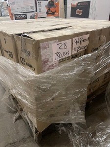 Pallet with 28 cases of Ontel 5 Second Fix Liquid Plastic Welding Tool UV Light Cures Liquid Plastic 96 boxes per case not used