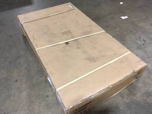 Husky 62 in. Adjustable Height Work with 2-Drawers Table in White customer return review pictures