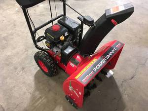 Powersmart 24 in. Two-Stage Gas Snow Blower in working condition customer returns see pictures