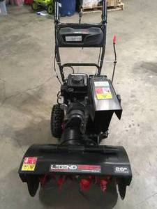 Legend Force 26in. Two-Stage Gas Snow Blower in working Condition  customer returns see pictures