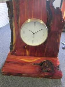 handmade aged cedar clock mantel 14...
