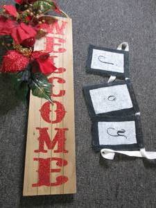door hanger and banner...