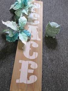 door hanger and owl...