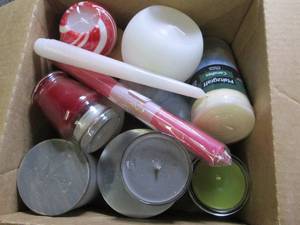 box of candles...