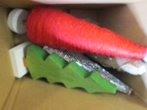 set of 4 christmas trees about 4 in...