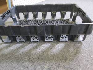 black plastic tray...