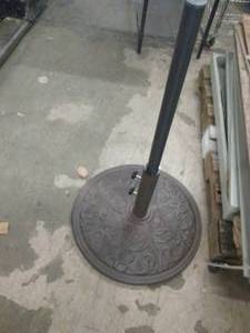 metal umbrella basestand...