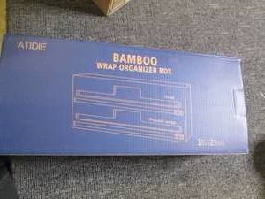 new bamboo wrap organizer box...