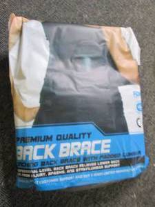 new back brace...