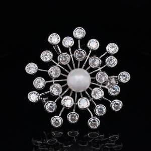 Glowing Cultured Pearl Statement Pin  Pendant Jewelry
