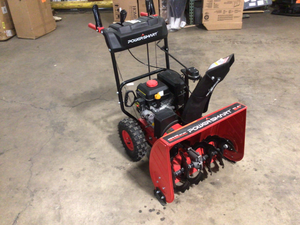 Powersmart 24 in. Two-Stage Gas Snow Blower in working condition customer returns see pictures