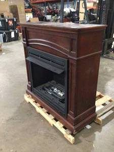 Pleasent Hearth 32,000 BTU 46 in. Full Size Ventless Propane Gas Fireplace in Cherry open box see pictures