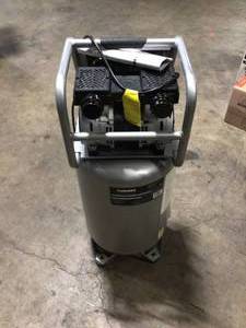 Husky 20 Gal. Vertical Electric-Powered Silent Air Compressor used customer return see pictures