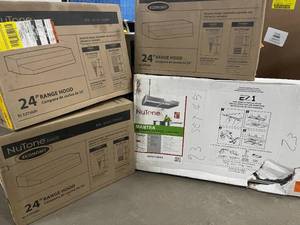 Lot of assorted range hoods varios models and conditions customer returns review pictures