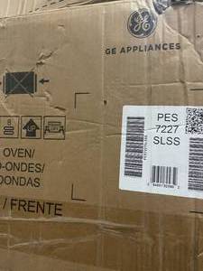 Lot of 2 GE Profile Profile 2.2 cu. ft. Countertop Microwave in Stainless Steel with Sensor Cooking open box customer returns