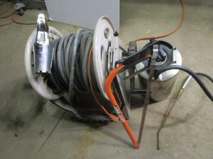 lot 100 image: Hose, Reel, Sprayer, Planter