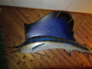 lot 125 image: Blue Sailfish Mount