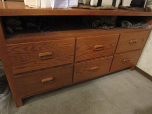 Red Oak Hand Milled Cabinet