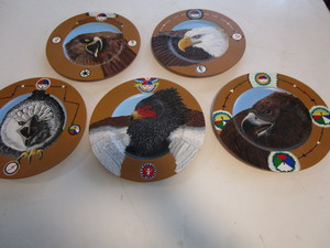 Raptor Series Hand Painted Eagles