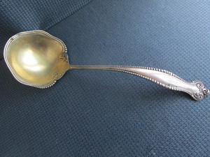 Sterling Ladle - Gold Washed Bowl