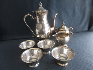 Silver Plate, Shakers, Sherbets