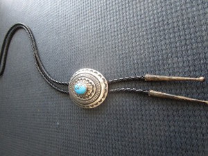 Sterling Bolo Tie with Turquoise